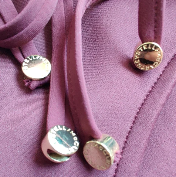 Stella McCartney Embroidered Bikini Set In Maroon Size Small - Picture 9 of 10